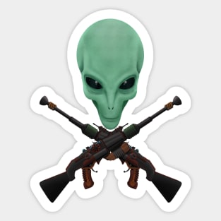 Alien jolly Roger Sticker